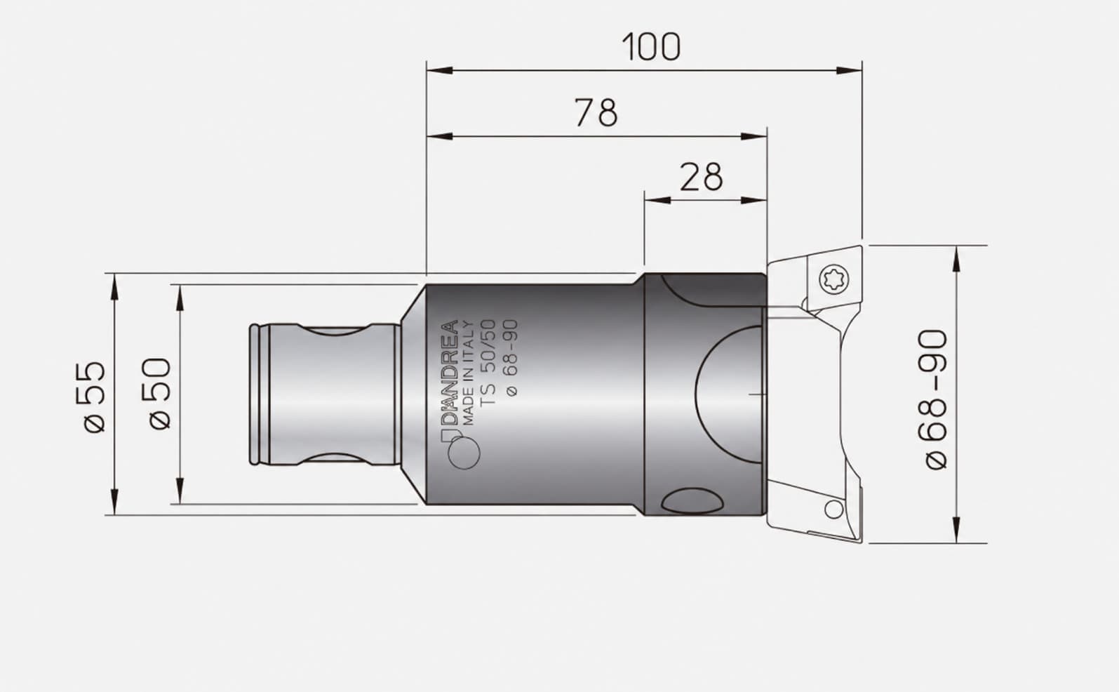 CABEÇOTE DE MANDRILHAR DESB. Ø68-90